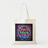 Eigen vibe - Neon Canvas tas (Voorkant)