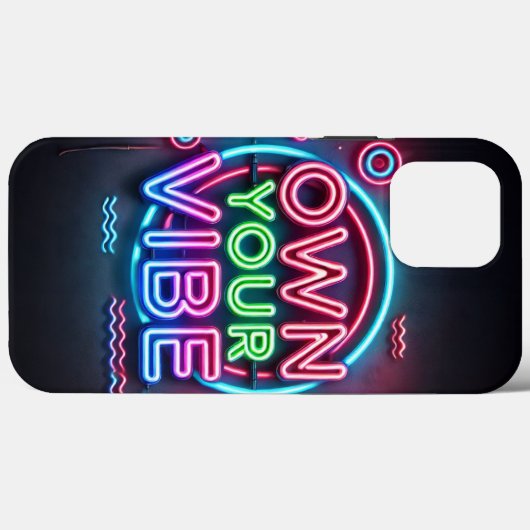 Eigen Vibe – Neon iPhone-hoesje Case-Mate iPhone Case (Achterkant (horizontaal))