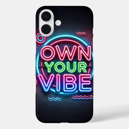 Eigen Vibe – Neon iPhone-hoesje Case-Mate iPhone Case (Achterkant)