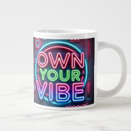 Eigen vibe - Neon Jumbo Mok