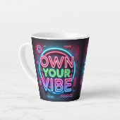Eigen vibe - Neon Latte Mok (Linkerhoek)