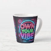 Eigen vibe - Neon Latte Mok (Rechterhoek)