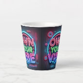 Eigen vibe - Neon Latte Mok (Voorkant)