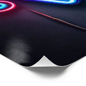 Eigen vibe - Neon Motivatie Poster (Hoek)