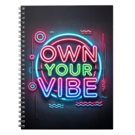 Eigen Vibe - Neon Spiral Notitieboek