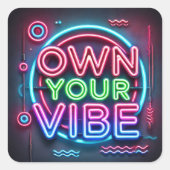 Eigen vibe - Neon Stickers (Voorkant)