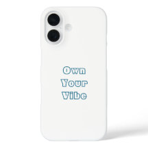 Eigen Vibe - Stijlvolle iPhone 16 Back Hoesje
