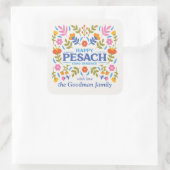 Eigen vierkant Passover Cadeaulabel Vierkante Sticker (Tas)