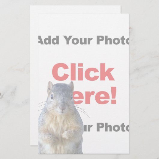 Eigen vierkant toevoegen briefpapier (Voorkant / Achterkant)