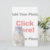 Eigen vierkant toevoegen briefpapier (Staand voorkant)