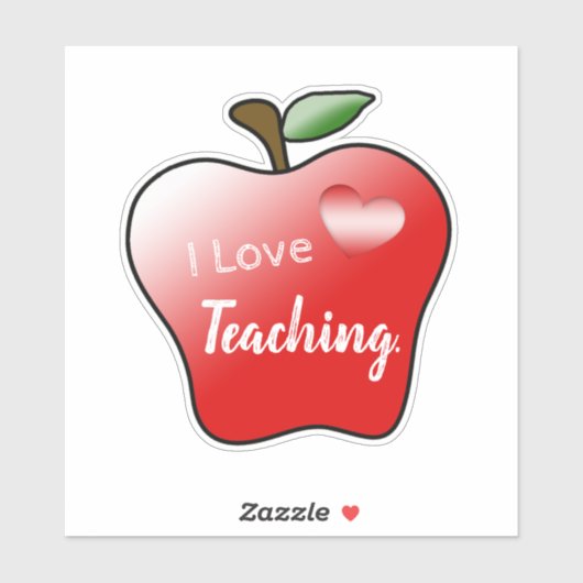 Eigen vinylSticker - Ik hou van het doceren van St Sticker (Vel)