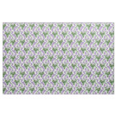 Eigen viooltjes herhalen Patroonstructuur Stof (Fat Quarter)