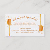 Eigen visitekaartje in de vorm van een magie op de (Achterkant)