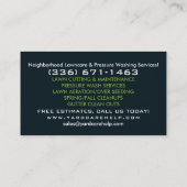 Eigen Visitekaartje voor Eigen zorg en drukwas (Achterkant)