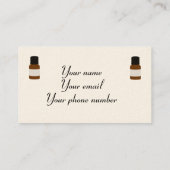 Eigen visitekaartje voor etherische olie met eigen (Achterkant)