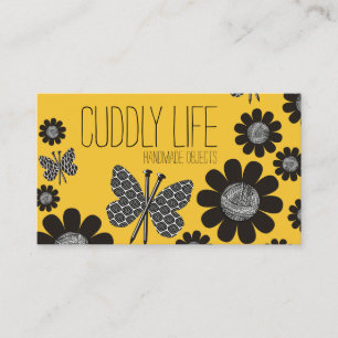 Eigen vloerbedekking van breinaalden voor vlinders visitekaartje