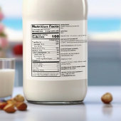 Eigen voedseletiket conform de FDA Likeurfles Etiket