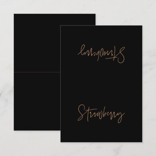 Eigen voedseletiket Tent Kaart - Shelby (Voorkant / Achterkant)