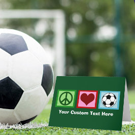 Eigen voetbalkerst feestdagen kaart