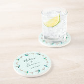 Eigen vogel-Onderzetter Zandsteen Onderzetter (Zijkant)