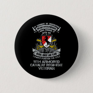 Eigen voor altijd de titel 11e Pantsercavalerie re Ronde Button 5,7 Cm