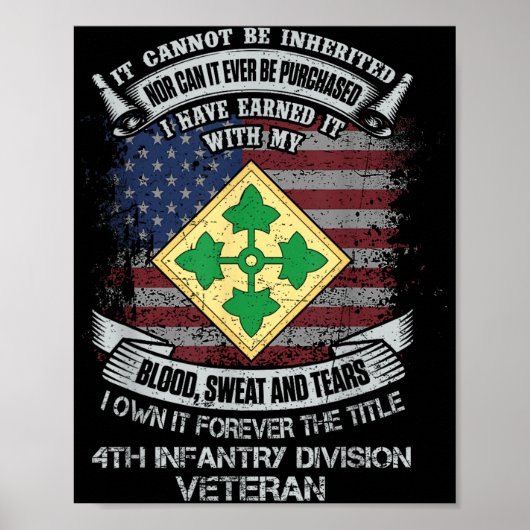 Eigen voor altijd de titel 4e Infanterie Divisie V Poster (Voorkant)