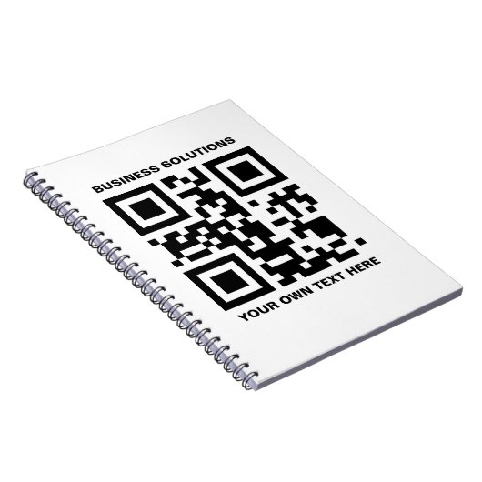 Eigen voorcode QR en tekst Notitieboek (Rechterzijde)