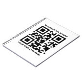 Eigen voorcode QR en tekst Notitieboek (Linkerzijde)