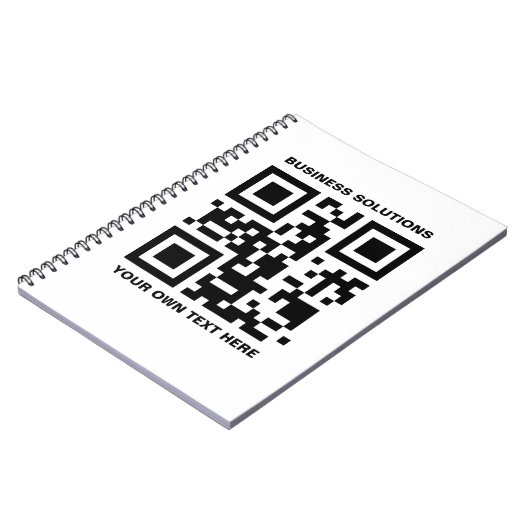 Eigen voorcode QR en tekst Notitieboek (Linkerzijde)