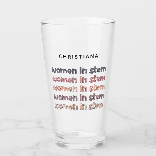 Eigen vrouwen in Steministische Gifts Glas (Voorkant)