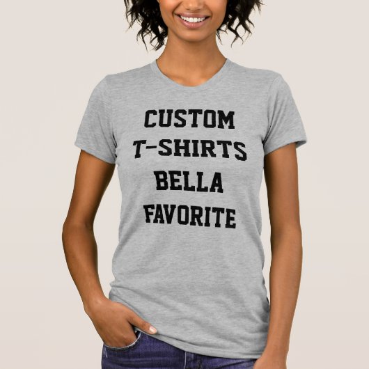 Eigen vrouwenHOOFD GRAY BELLA FAVORITE T-SHIRT (Voorkant)