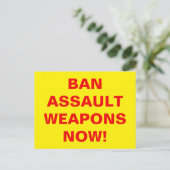 Eigen WAPENS MET EEN VERBOD OP ASSAULT NU! Pro-pis Briefkaart (Staand voorkant)