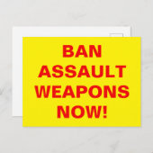 Eigen WAPENS MET EEN VERBOD OP ASSAULT NU! Pro-pis Briefkaart (Voorkant / Achterkant)