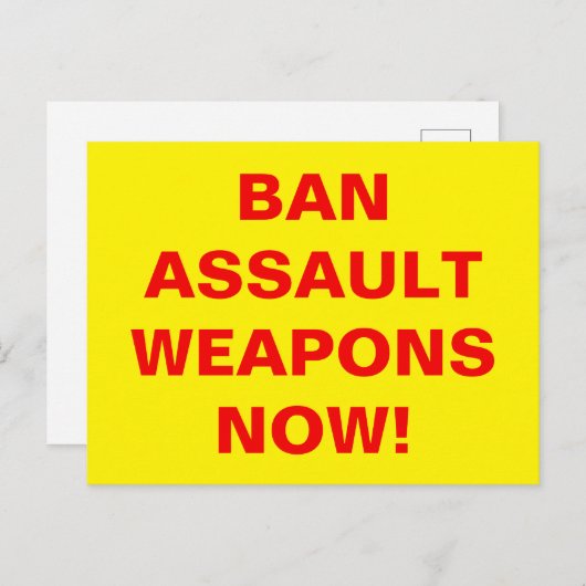 Eigen WAPENS MET EEN VERBOD OP ASSAULT NU! Pro-pis Briefkaart (Voorkant / Achterkant)