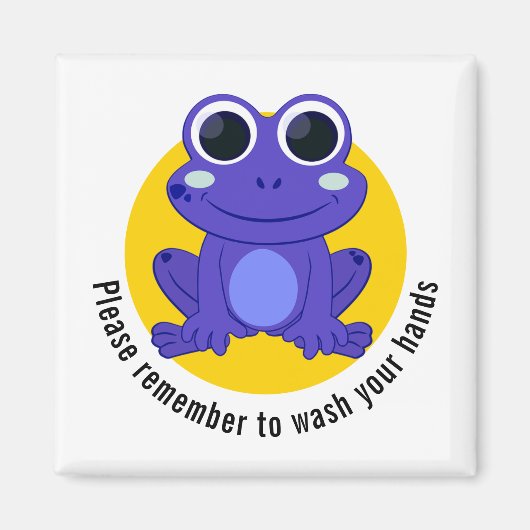 Eigen was uw handen Kinder kikker Magneet (Voorkant)