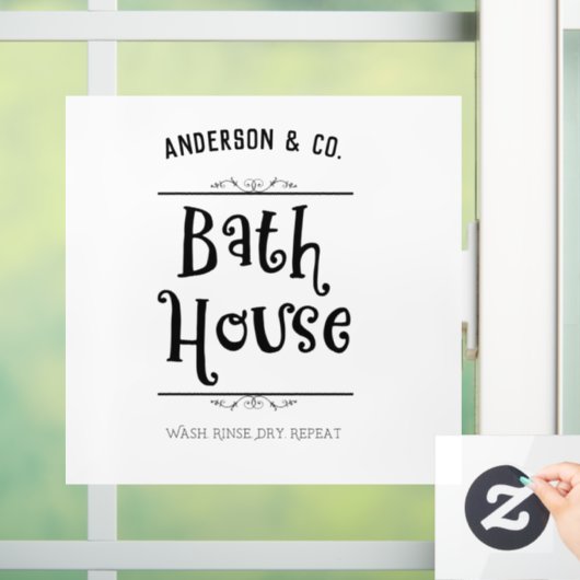 Eigen wasdroog wasdroog wasdroog wasgoed voor Eige Raamsticker (Huis)