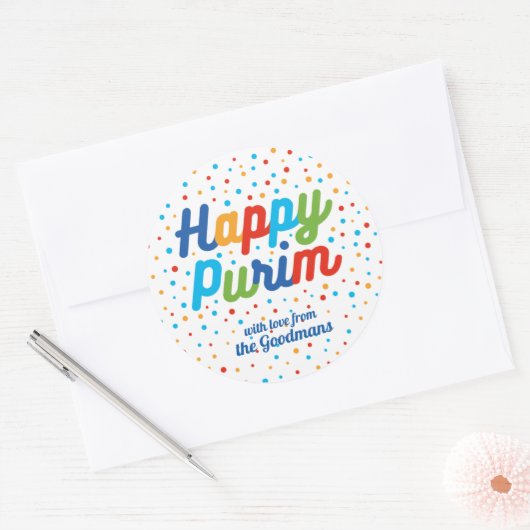 Eigen waslabel ronde sticker (Envelop)