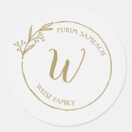 Eigen waslabel ronde sticker