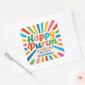 Eigen waslabel vierkante sticker (Envelop)