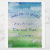 Eigen waslabel wijn etiket (Enkel label)