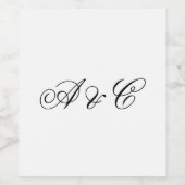 Eigen waslabel wijn etiket (Enkel label)