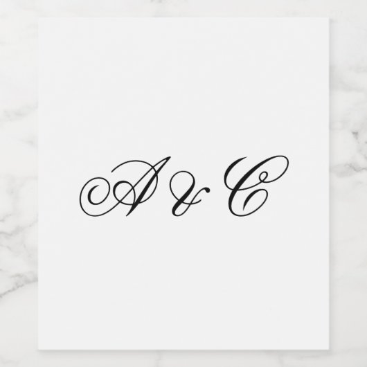 Eigen waslabel wijn etiket (Enkel label)