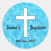 Eigen wateren van de Baptism-sticker Ronde Sticker (Voorkant)