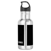 Eigen waterfles (18 oz), roestvrij staal (Achterkant)