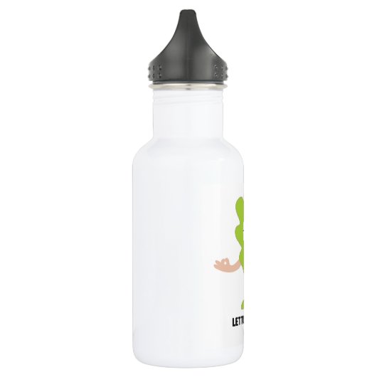 Eigen waterfles (18 oz), wit waterfles  (Links)