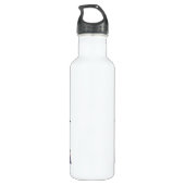 Eigen waterfles (24 oz), wit waterfles (Achterkant)