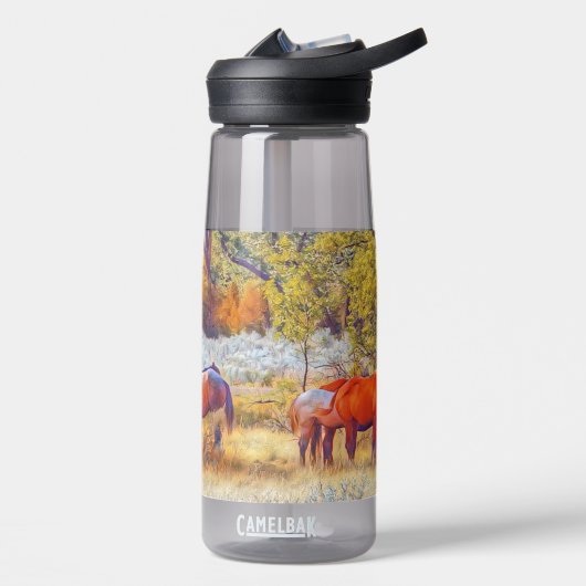 Eigen waterfles: CamelBak Eddy® Wilde paarden Waterfles (Links)