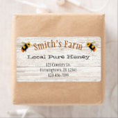 Eigen Waterverf honingbijenetiket Etiket (Insitu)