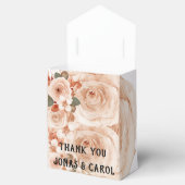 Eigen waterverf rozen elegant bedankdoosjes (Geopend)