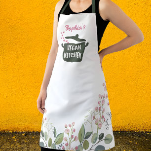 Eigen Waterverf Vegan Kitchen Schort